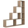 Regal Dubila Sonoma Eiche Dekor B: 155 cm - Sonoma Eiche, Basics, Holzwerkstoff (155/163/29cm) - MID.YOU