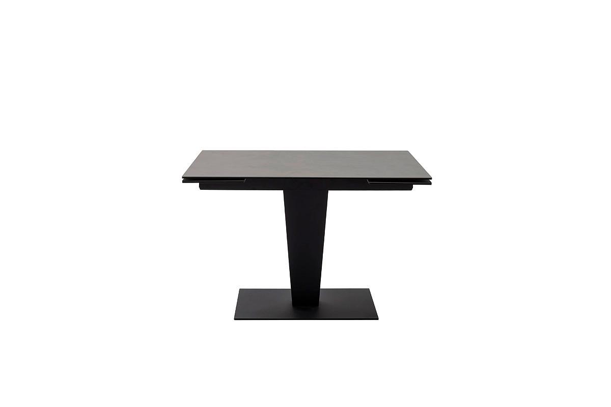 Ausziehtisch Pesaro 120 Az 120-180x76x80cm Anthrazit - Anthrazit/Schwarz, Trend, Keramik/Metall (120-180/76/80cm)