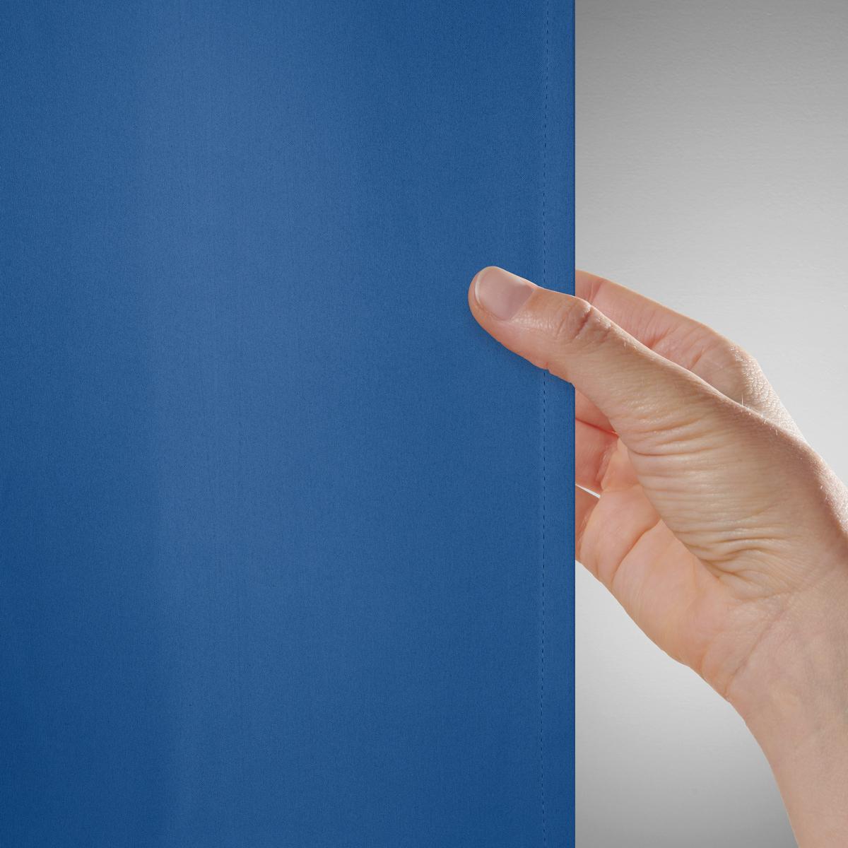 Zatemňovací závěs Riccardo, 140/245cm, modrá - modrá, Moderní, textil (140/245cm) - Premium Living