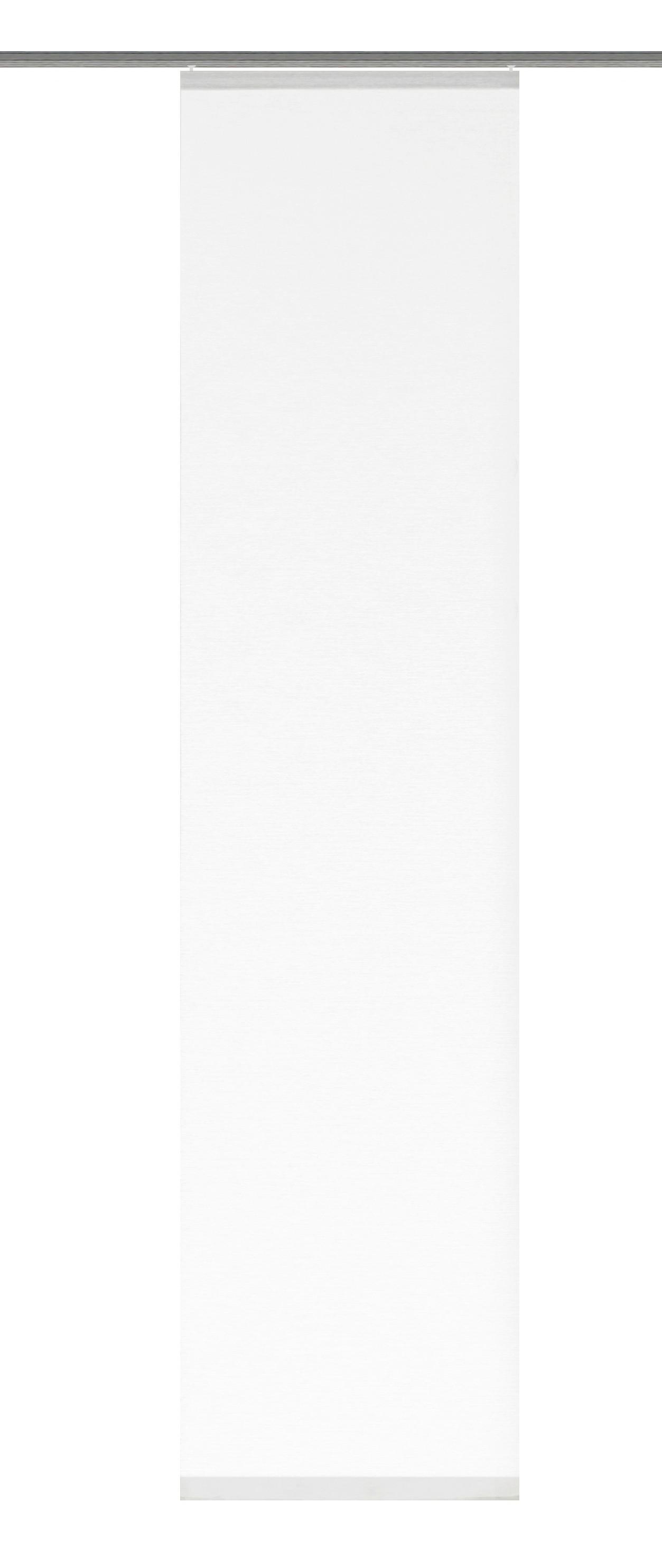 Flächenvorhang Weiß 60/245 Cm - Weiß, Design, Textil (60/245cm)