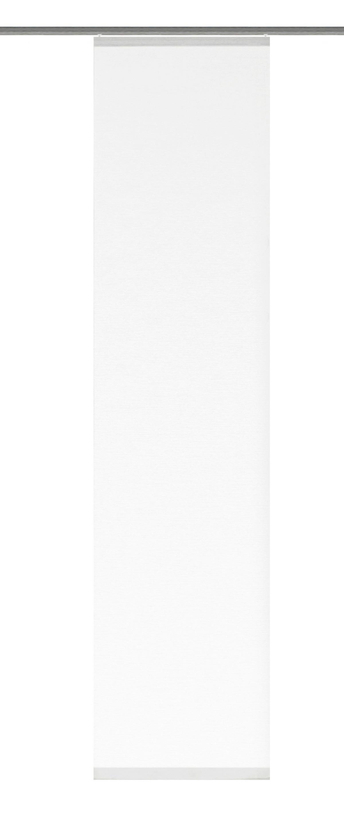 Flächenvorhang Weiß 60/245 cm - Weiß, Design, Textil (60/245cm)