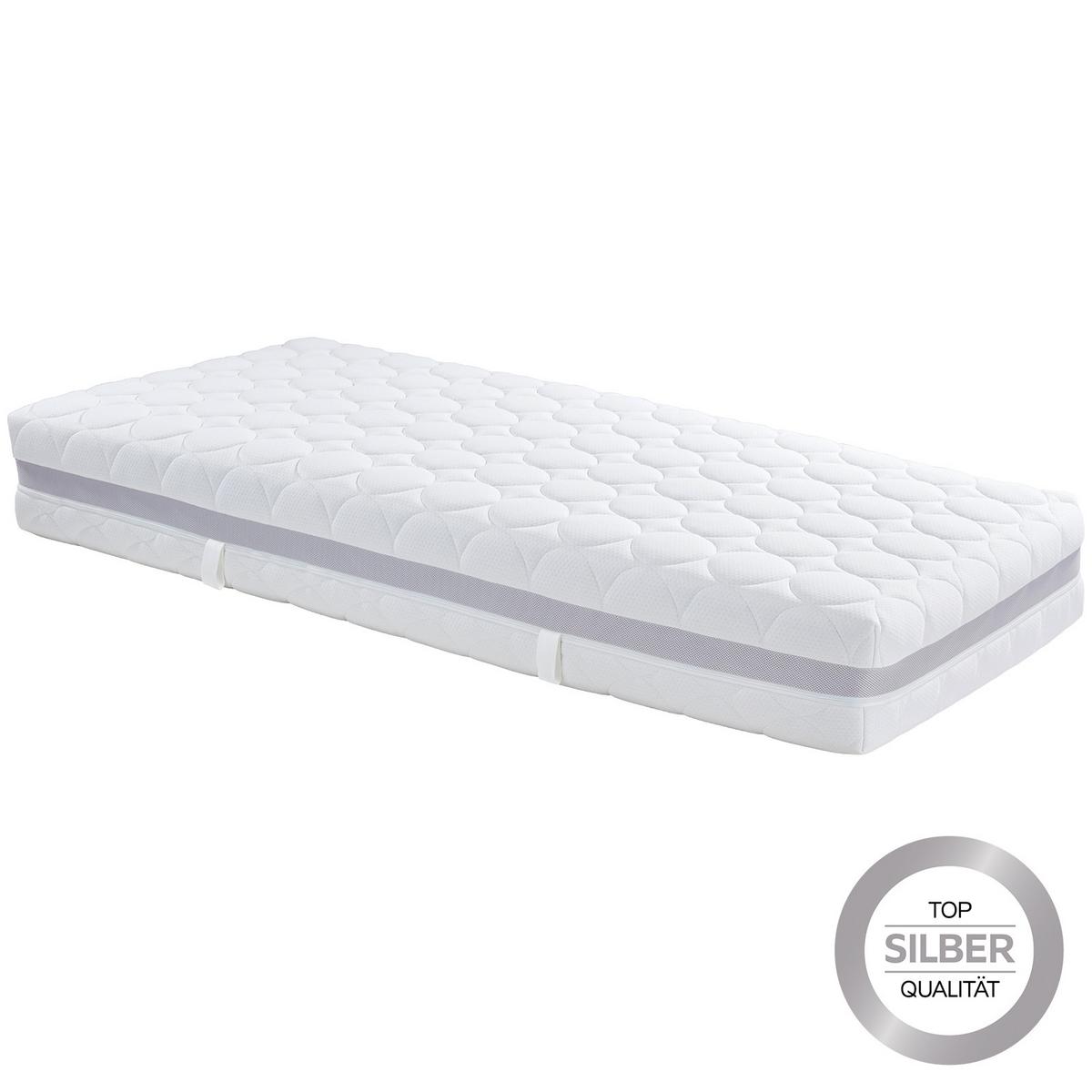 Komfortschaummatratze Silvy Deluxe 120x200cm Fest - Weiß, Textil (120/200cm) - Primatex Deluxe