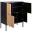 Anrichte Seaford B: 80 cm Schwarz - Eichefarben/Schwarz, MODERN, Holzwerkstoff/Metall (80/103/40cm) - Xora Anrichte Seaford B: 80 cm Schwarz - Eichefarben/Schwarz, MODERN, Holzwerkstoff/Metall (80/103/40cm) - Xora