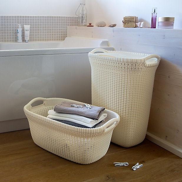 Kôš Na Bielizeň Hamper 59 L - tmavě zelená, Moderní, plast (44/60/35cm)