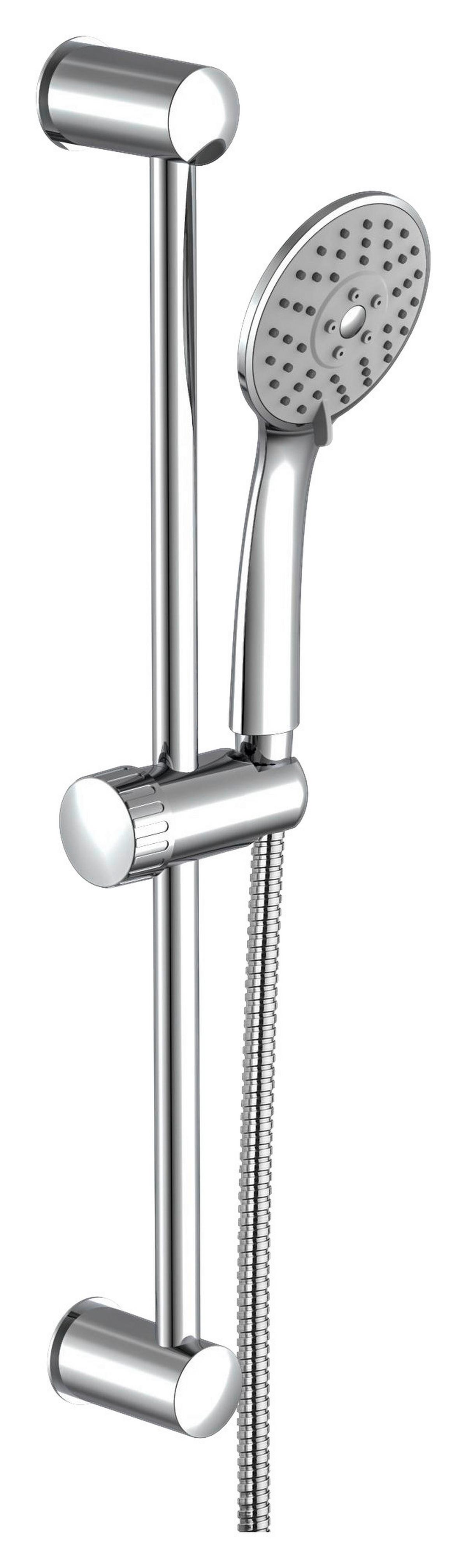 Handbrause-Set Napoli 3-Fach verstellbar, Metall/Kunststoff - Chromfarben, KONVENTIONELL, Kunststoff/Metall (10,0/56,0cm)