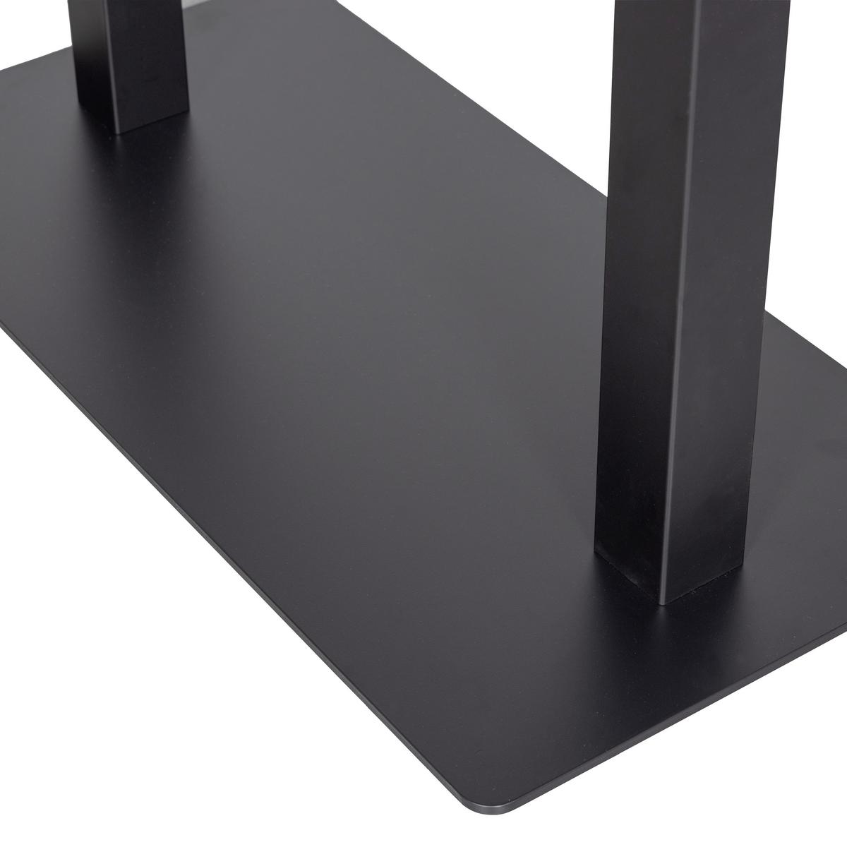 TISCHGESTELL Bistro Schwarz B: 80cm - Schwarz, MODERN, Metall (80/72/40cm) - Livetastic