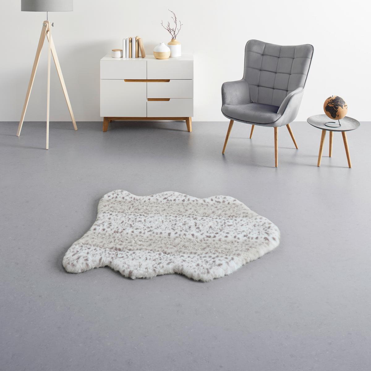 UMELÁ KOŽUŠINA ICE CAT - čierna/biela, Konventionell, textil (60/90cm) - Mömax