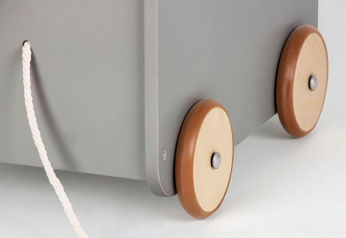 Spielzeugbox Jim - Grau, Basics, Holzwerkstoff (50/36/36cm) - Pinolino