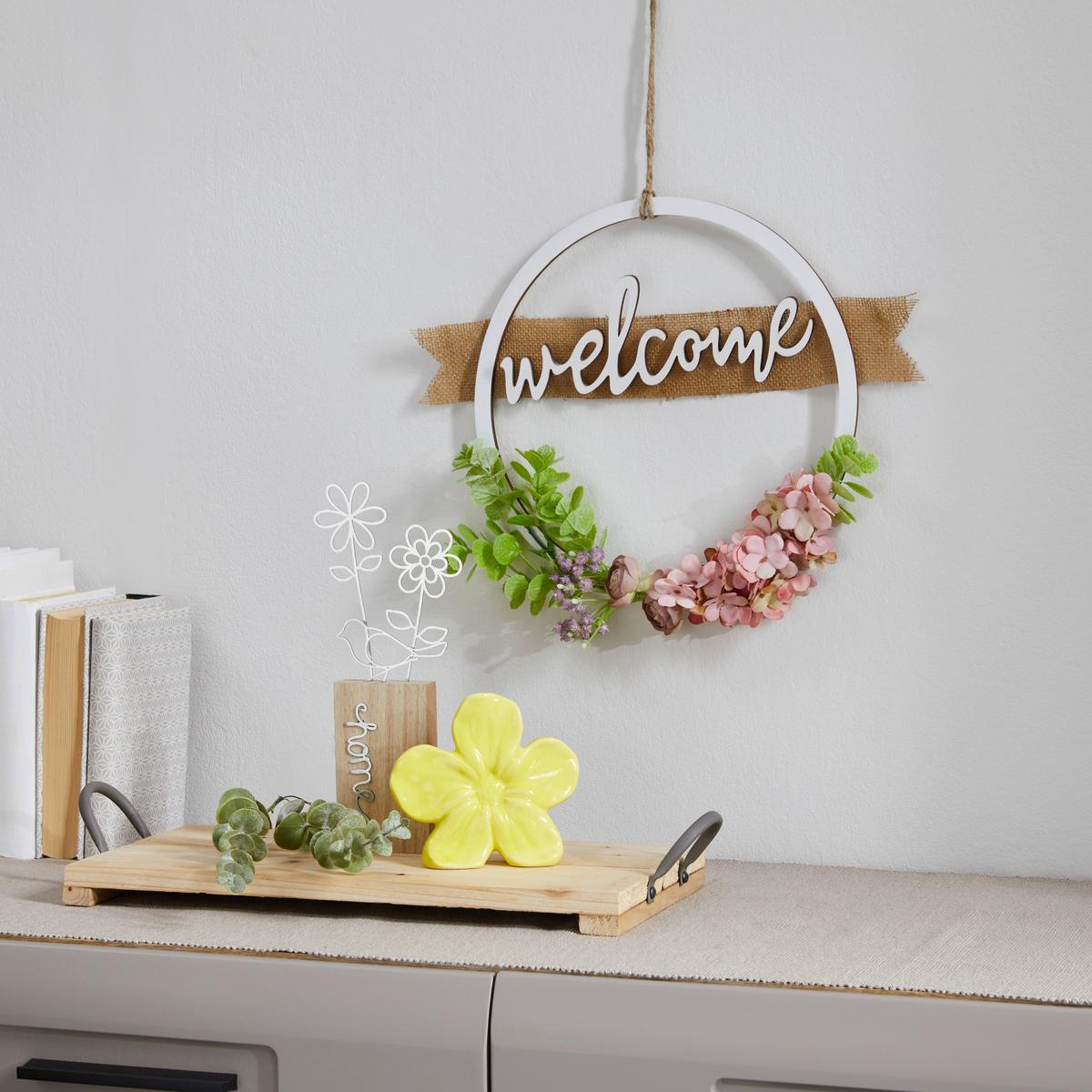 Dekoblume Fiorza - Naturfarben, KONVENTIONELL, Holz/Metall (10/2/26cm) - Luca Bessoni