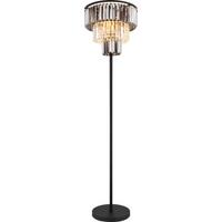 STOJACÍ LAMPA LIYAH - černá, Moderní, kov/plast (40/160cm)