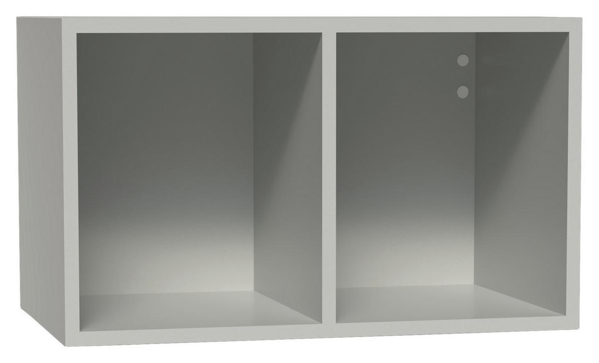 Wandregal Las Vegas Seidengrau B: 60 cm - Grau, MODERN, Holzwerkstoff (60/36/37cm) - Vertico