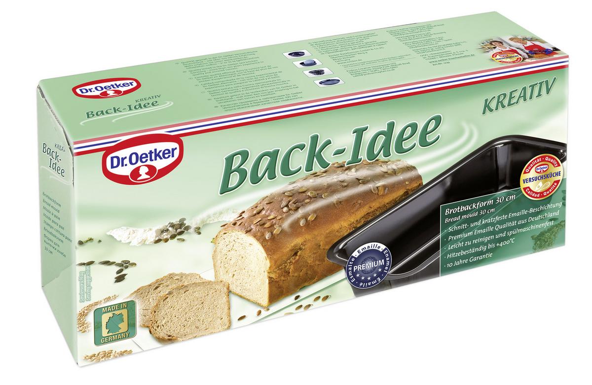 Backform L/B/H: ca. 30/14,5/8 cm - Blau, Basics, Metall (30/14,5/8cm) - Dr.Oetker