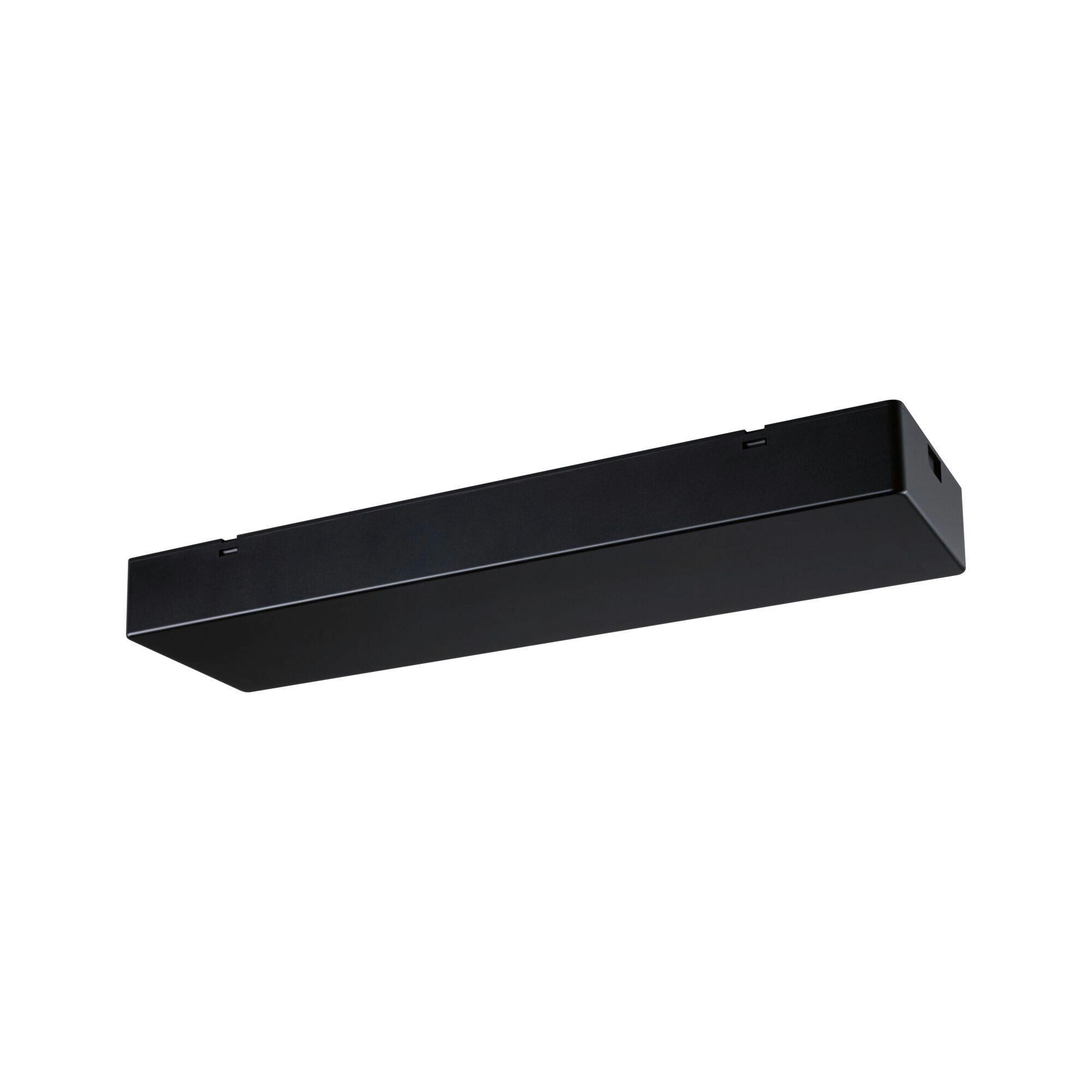 SCHIENENSYSTEM-EINSPEISER Linion Schwarz B: 10 cm - Schwarz, Basics, Kunststoff (36,5/10/4cm) - Paulmann