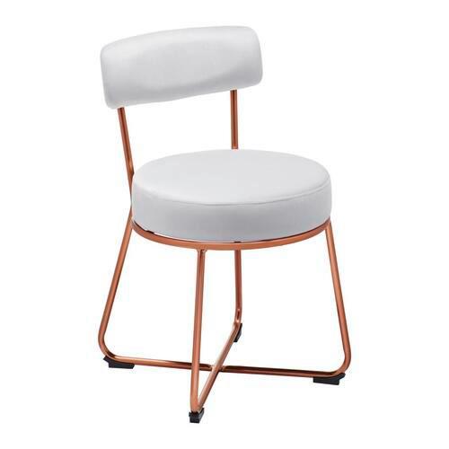 Jídelní židle PAMELA světlá šedá - světle šedá, Moderní, kov/textil (44/73/47,5cm) - Bessagi Home