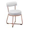 Jídelní židle PAMELA světlá šedá - světle šedá, Moderní, kov/textil (44/73/47,5cm) - Bessagi Home