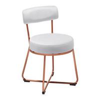 Jídelní židle PAMELA světlá šedá - světle šedá, Moderní, kov/textil (44/73/47,5cm) - Bessagi Home
