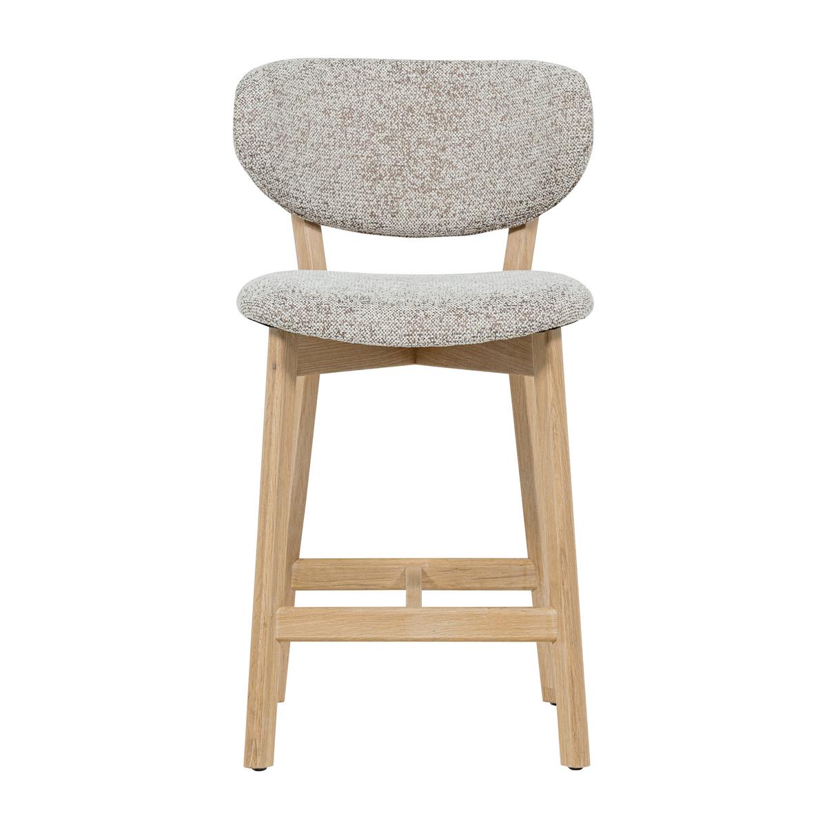 BARHOCKER Udar Naturfarben B: 51cm - Naturfarben, MODERN, Holz/Textil (51/94/58cm) - Livetastic