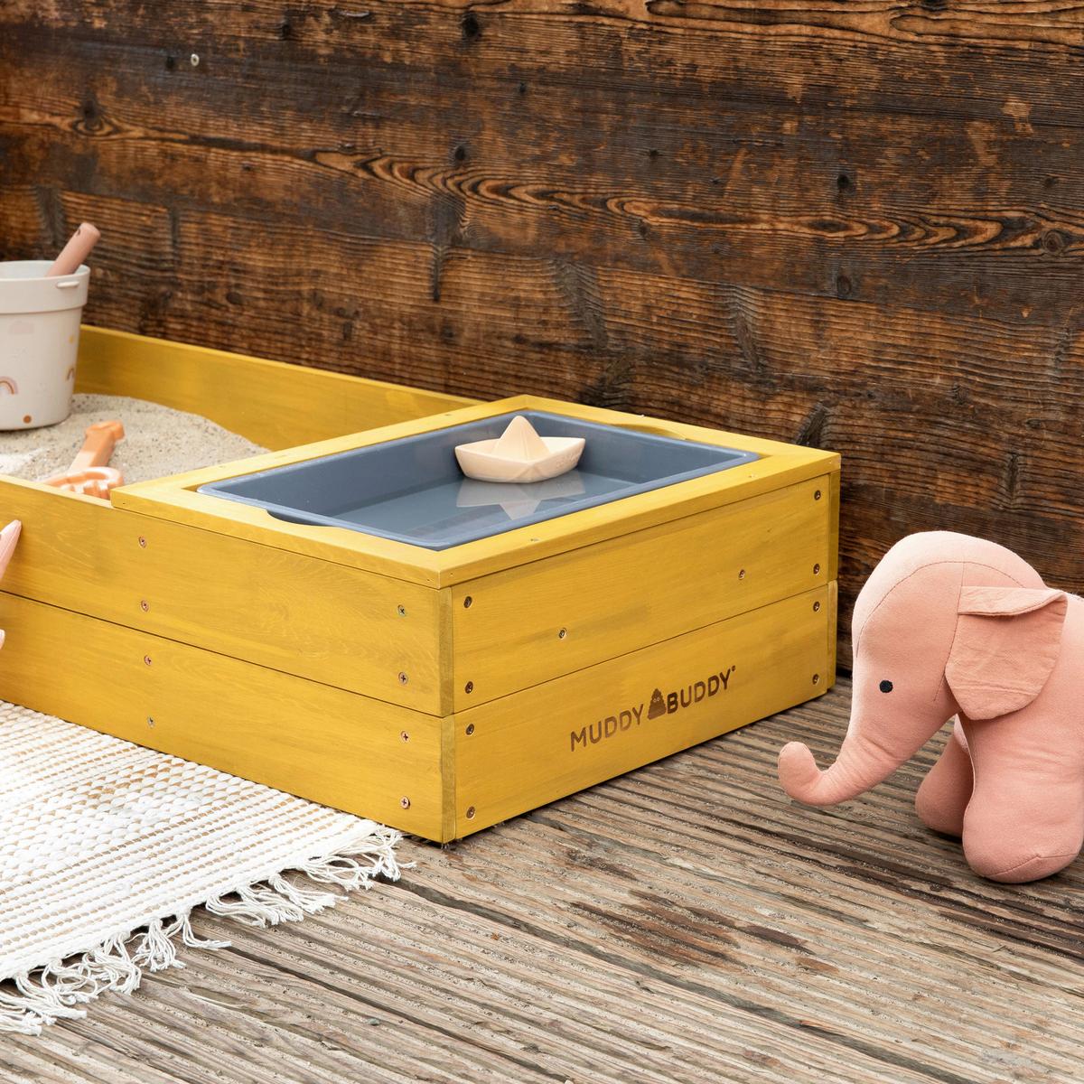 Sandkasten Muddy Buddy® - Basics, Holz (150/45/20cm) - MUDDY BUDDY