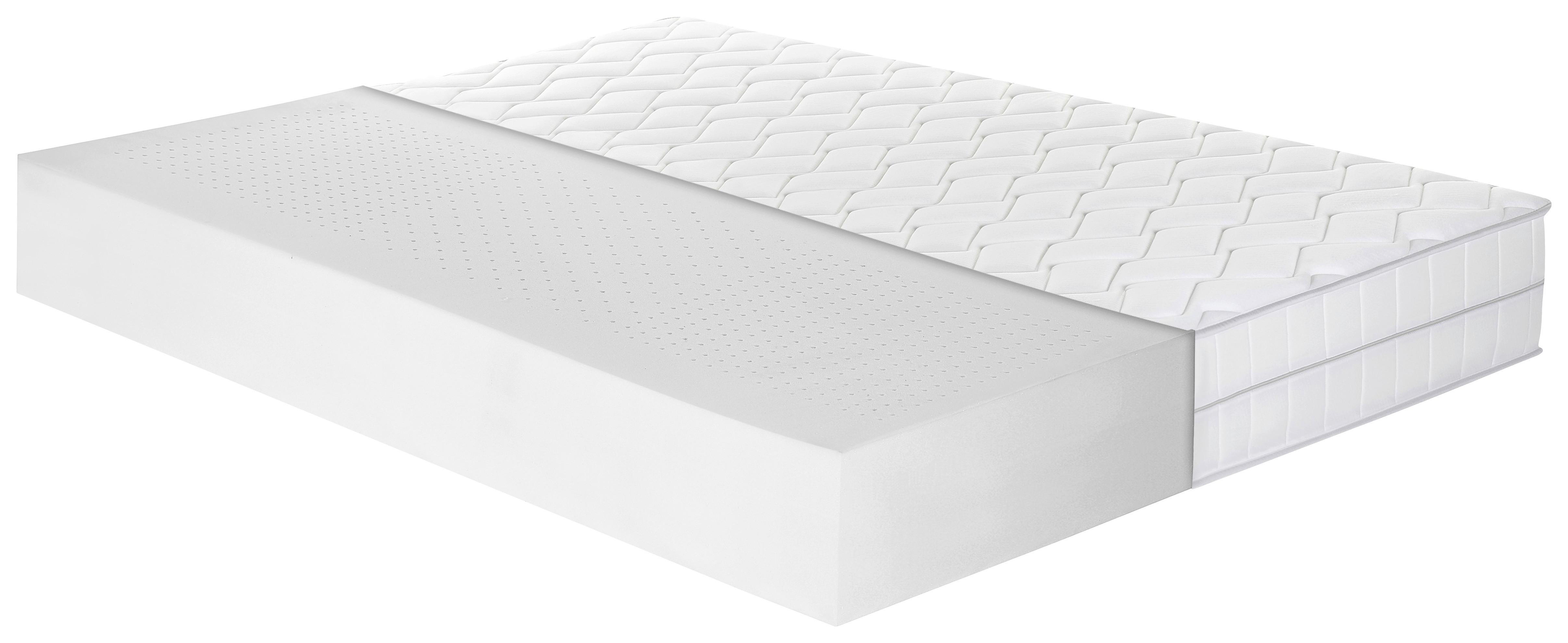 Kaltschaummatratze Luxus 140x200 cm H2/H3 H: 29 cm - Weiß, Basics, Textil (140/200cm) - MID.YOU