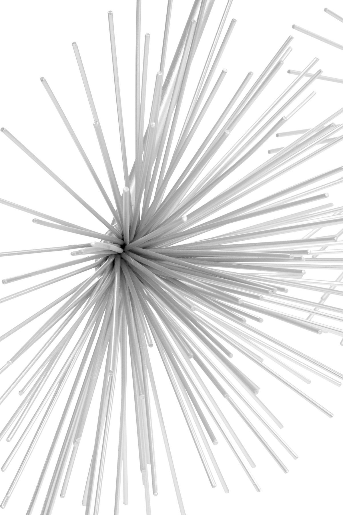 DEKORACE NA ZEĎ DOMIZIL - barvy stříbra, Lifestyle, kov (61/15/80cm)