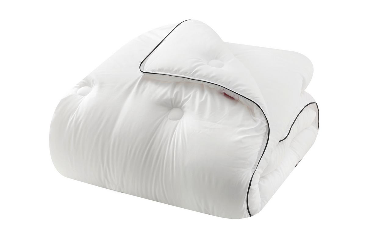 Bettdecke Dacron Microfiber Normal 200x200x7 Cm - Weiß, Basics, Textil (200/200/7cm) - Yatas