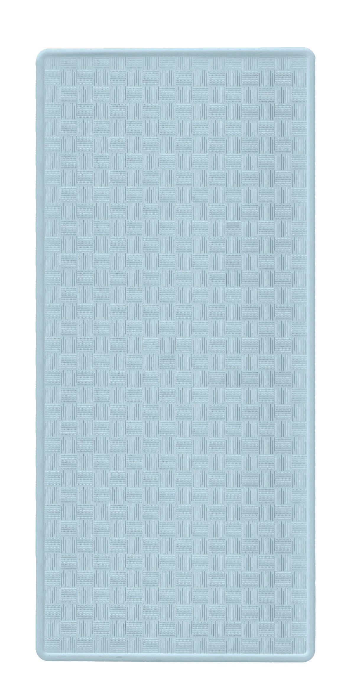 Badewanneneinlage Ruby 35x75 Cm Pastellblau - Pastellblau, Basics, Naturmaterialien (35/75cm) - Kleine Wolke
