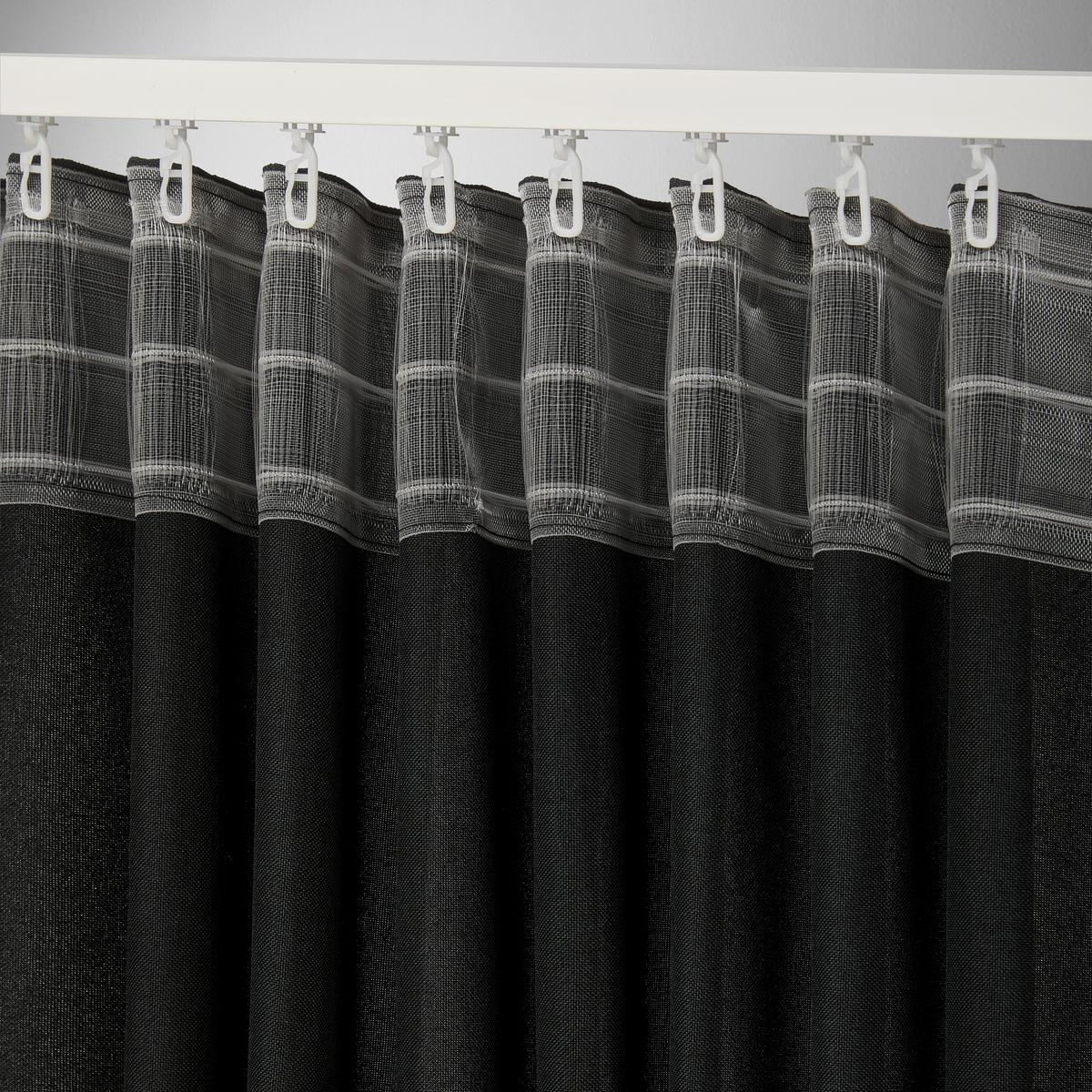 HOTOVÝ ZÁVĚS ULRICH -EXT- -TOP- - černá, textil (135/245cm) - Modern Living