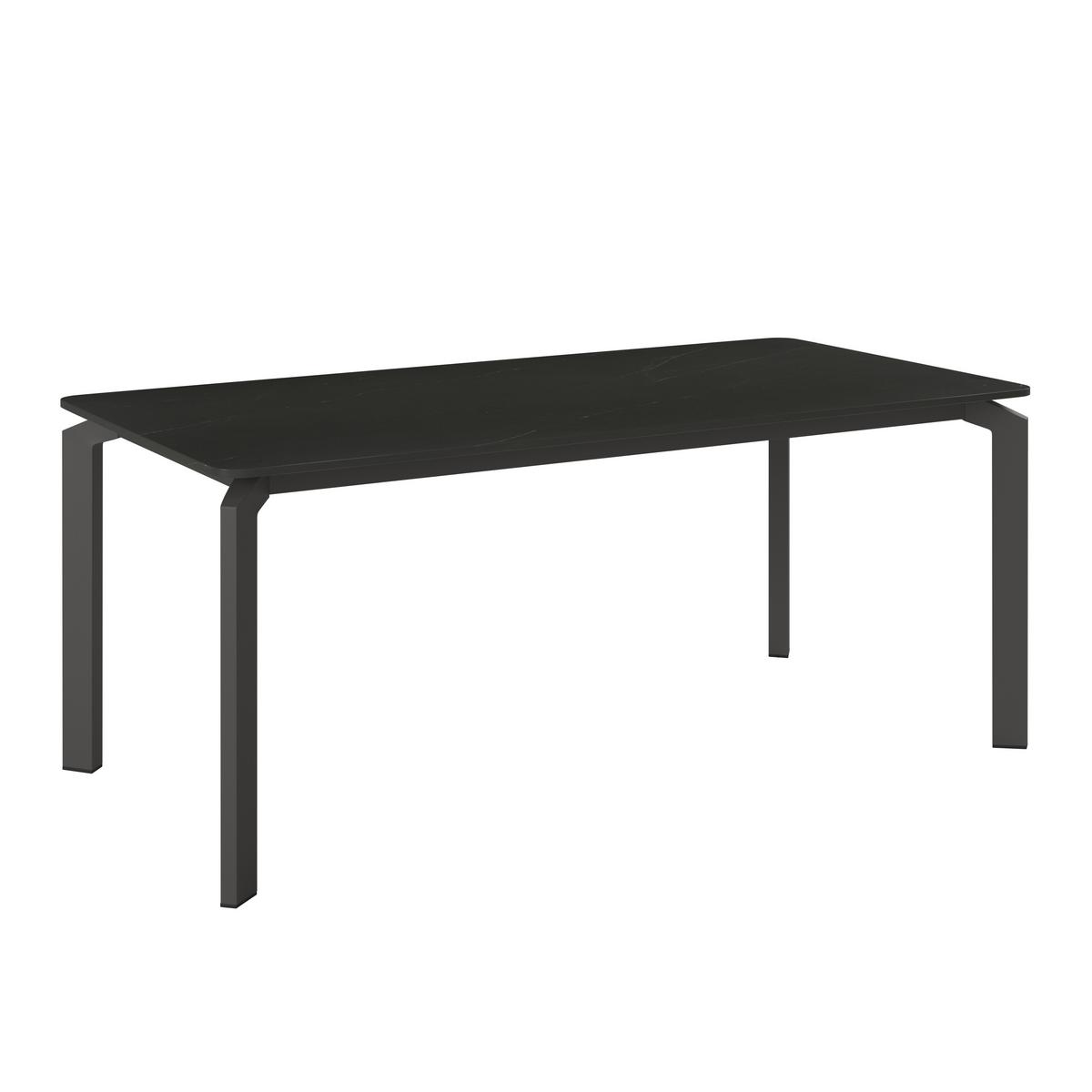 ZAHRADNÍ STŮL CANCUN - antracitová, Moderní, kov/keramika (180/74/90cm) - Mömax