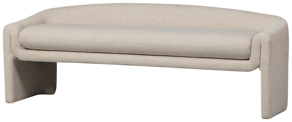 Sitzbank Zone Beige B: 160 cm - Beige, Design, Textil (160/60/52cm) - Livetastic