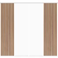 FLÄCHENVORHANG PANILO 4ER SET - Braun, Trend, Textil (60/245cm)