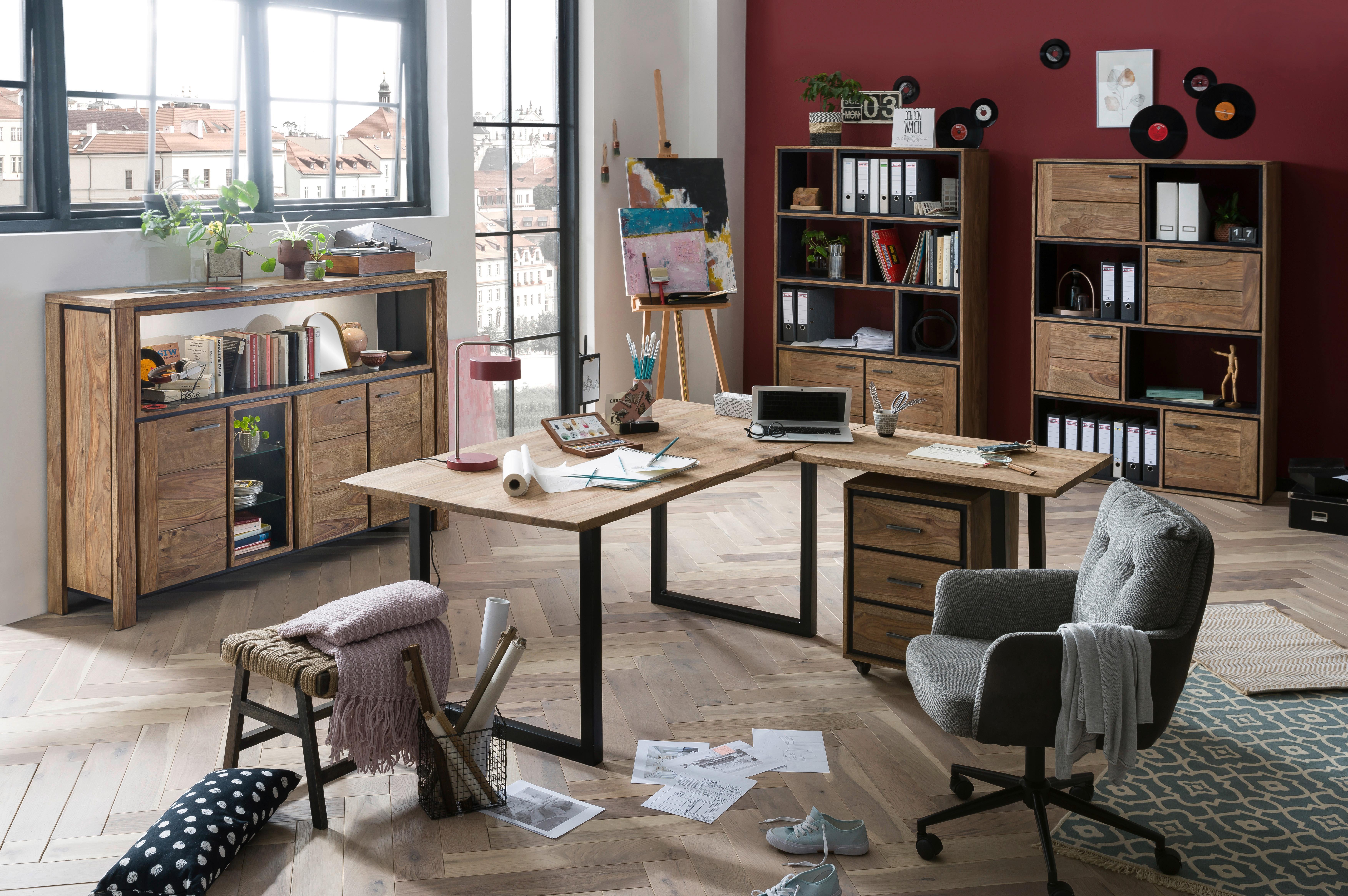 Bürostuhl Mark Mit Armstützen Grau - Schwarz/Grau, MODERN, Kunststoff/Textil (60/98/67cm) - MID.YOU