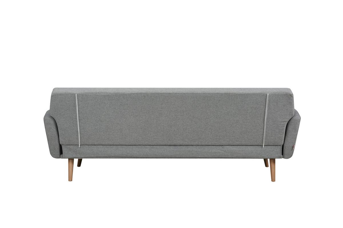 Schlafsofa Hellgrau B: 212 Cm - Hellgrau/Naturfarben, MODERN, Textil (212/79/85cm) - Livetastic