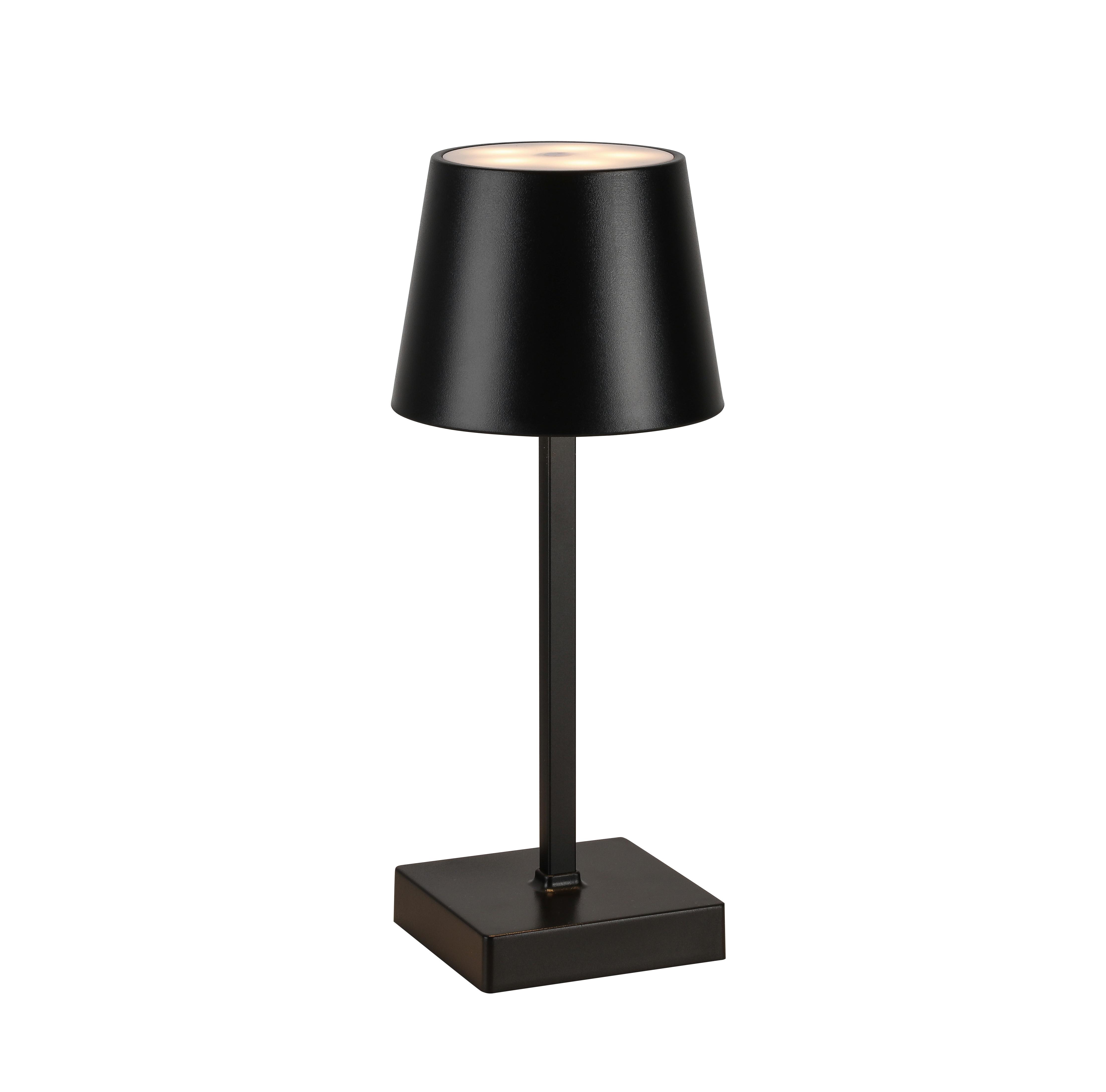 LED-Tischleuchte Celine - Schwarz, MODERN, Kunststoff/Metall (10,5/26cm) - Luca Bessoni