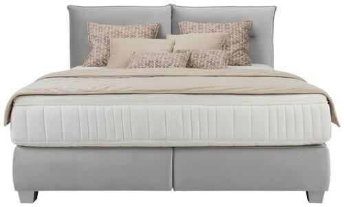 Posteľ boxspring Fog 160x200cm,šedá - sivá/strieborná, Lifestyle, textil/plast (160/200cm) - Premium Living