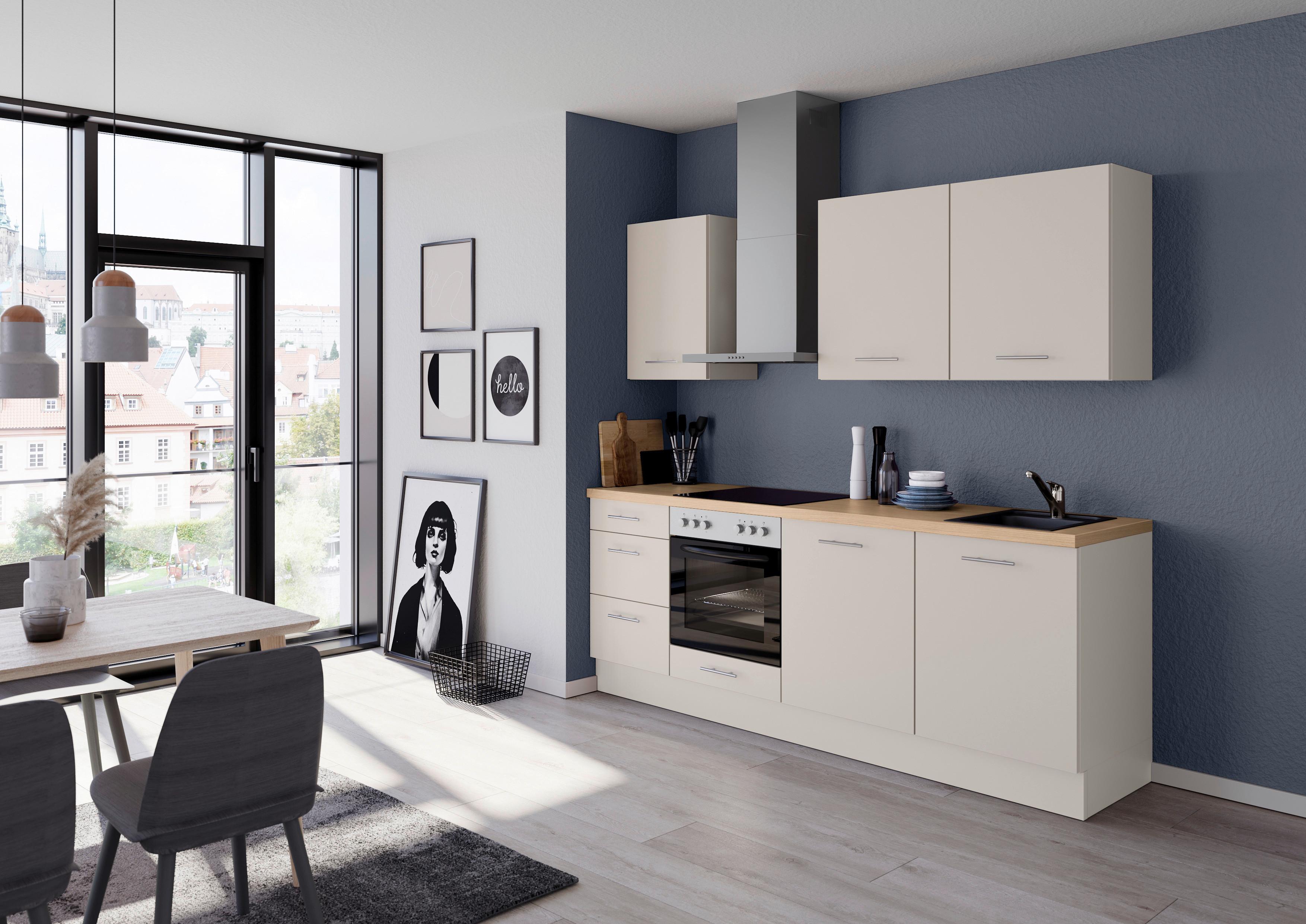 Küchenleerblock Ip3150 - Eichefarben/Magnolie, Design, Holzwerkstoff (230cm) - Impuls