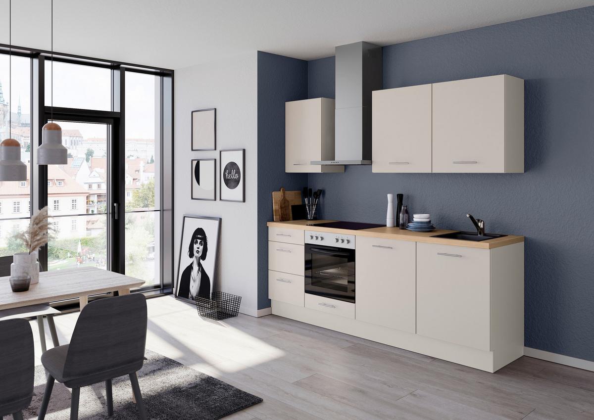 Küchenleerblock Ip3150 - Eichefarben/Magnolie, Design, Holzwerkstoff (230cm) - Impuls