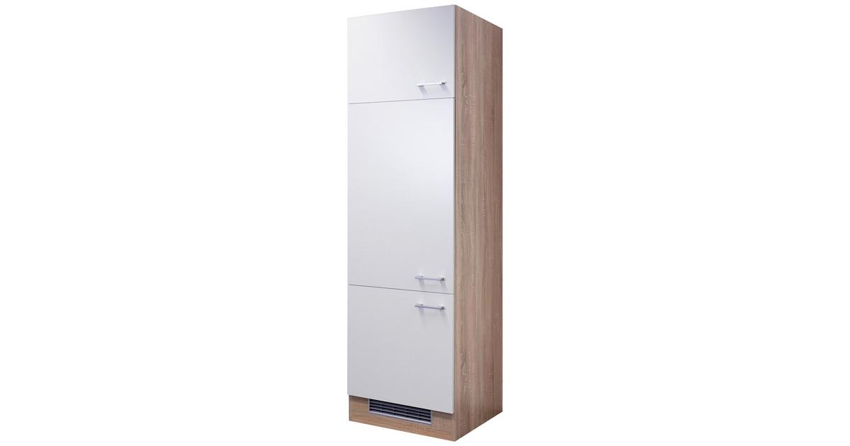 60 Kühlschrank-Umbauschrank B: Weiß Samoa cm