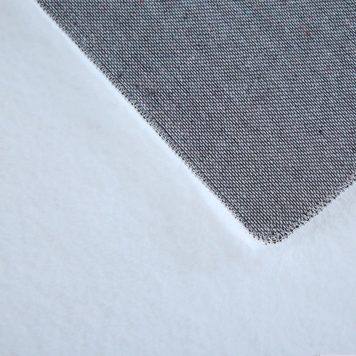 Hochflorteppich, Weiß, F: 20mm Pouffy - Weiß, Basics, Textil (120/170cm)