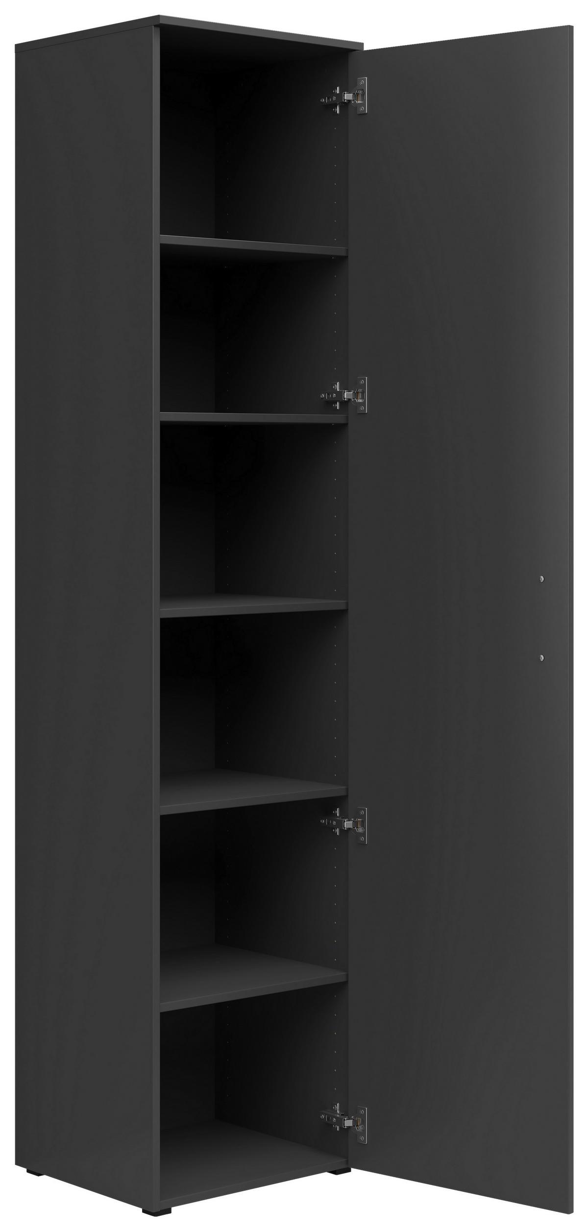 Szekrény Multistauraum - grafitszürke, Modern, faalapú anyag (45/195/40cm) - Carryhome