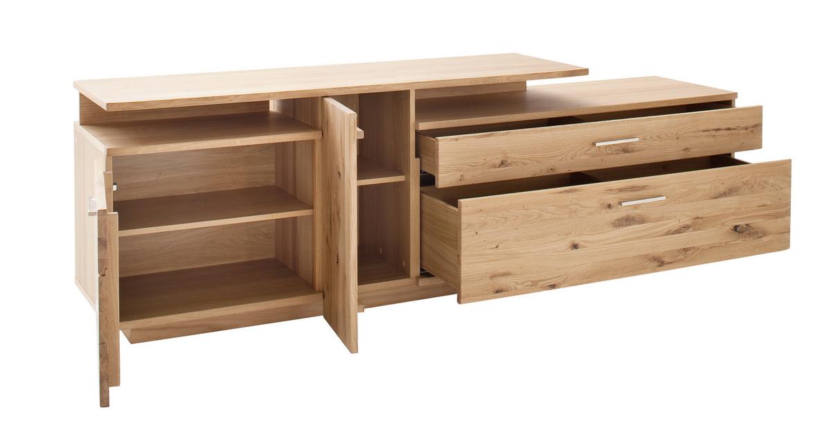 TV-Element Santori B: 210 cm Eiche Dekor - Eichefarben, Design, Holz/Holzwerkstoff (210/67/46cm) - Livetastic