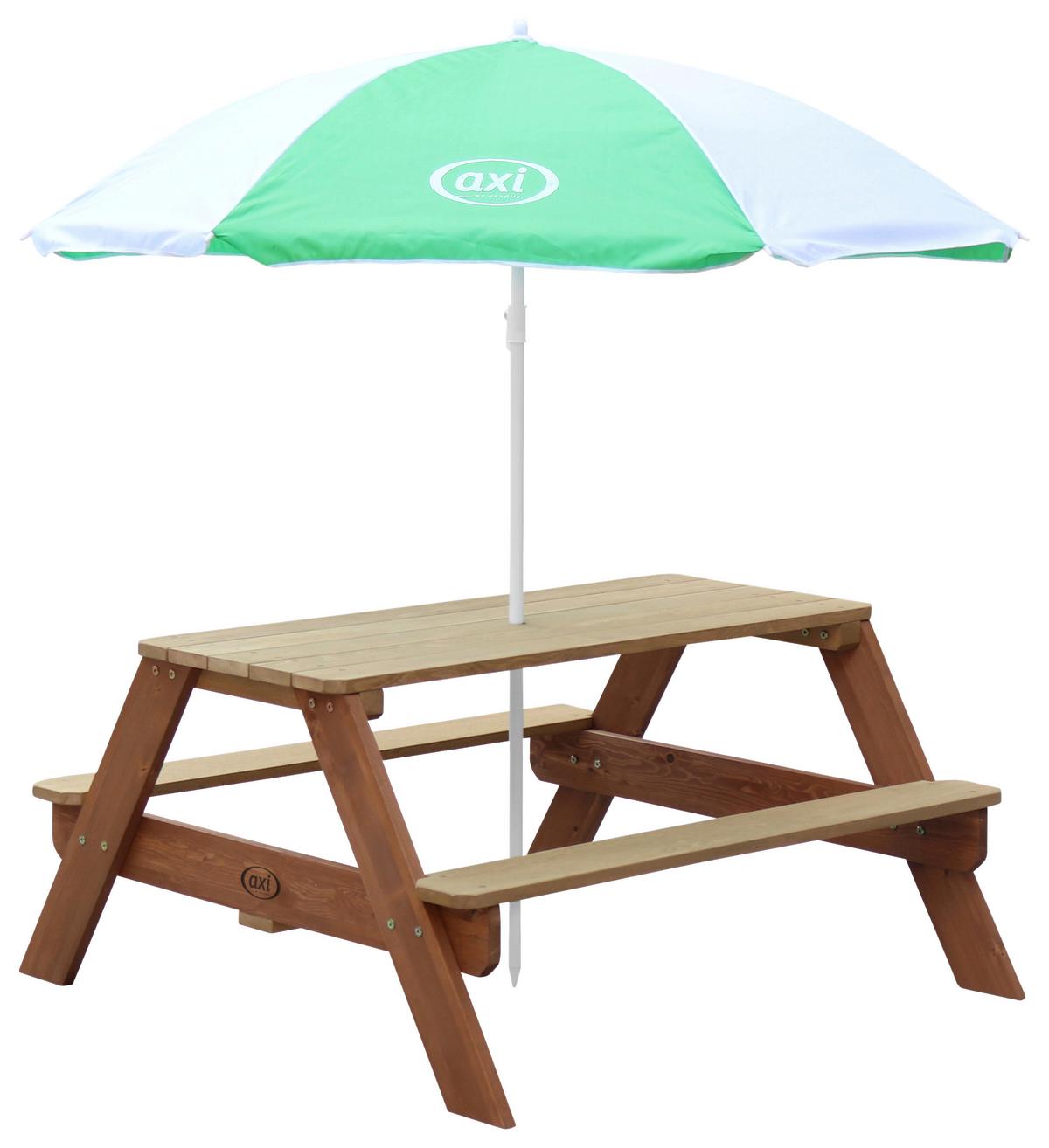 Kinder-Gartenset A031.003.00 - Braun/Weiß, KONVENTIONELL, Holz (97,7/48,7/95cm) - Ambia Garden