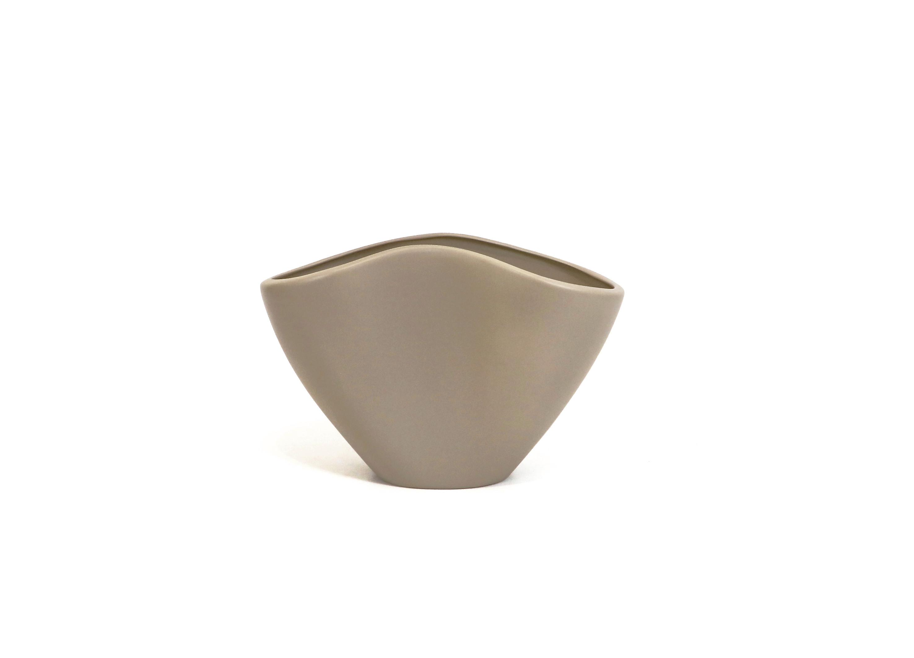 Váza V: 22cm - sivohnedá, keramika (32,5/22/16cm) - Premium Living