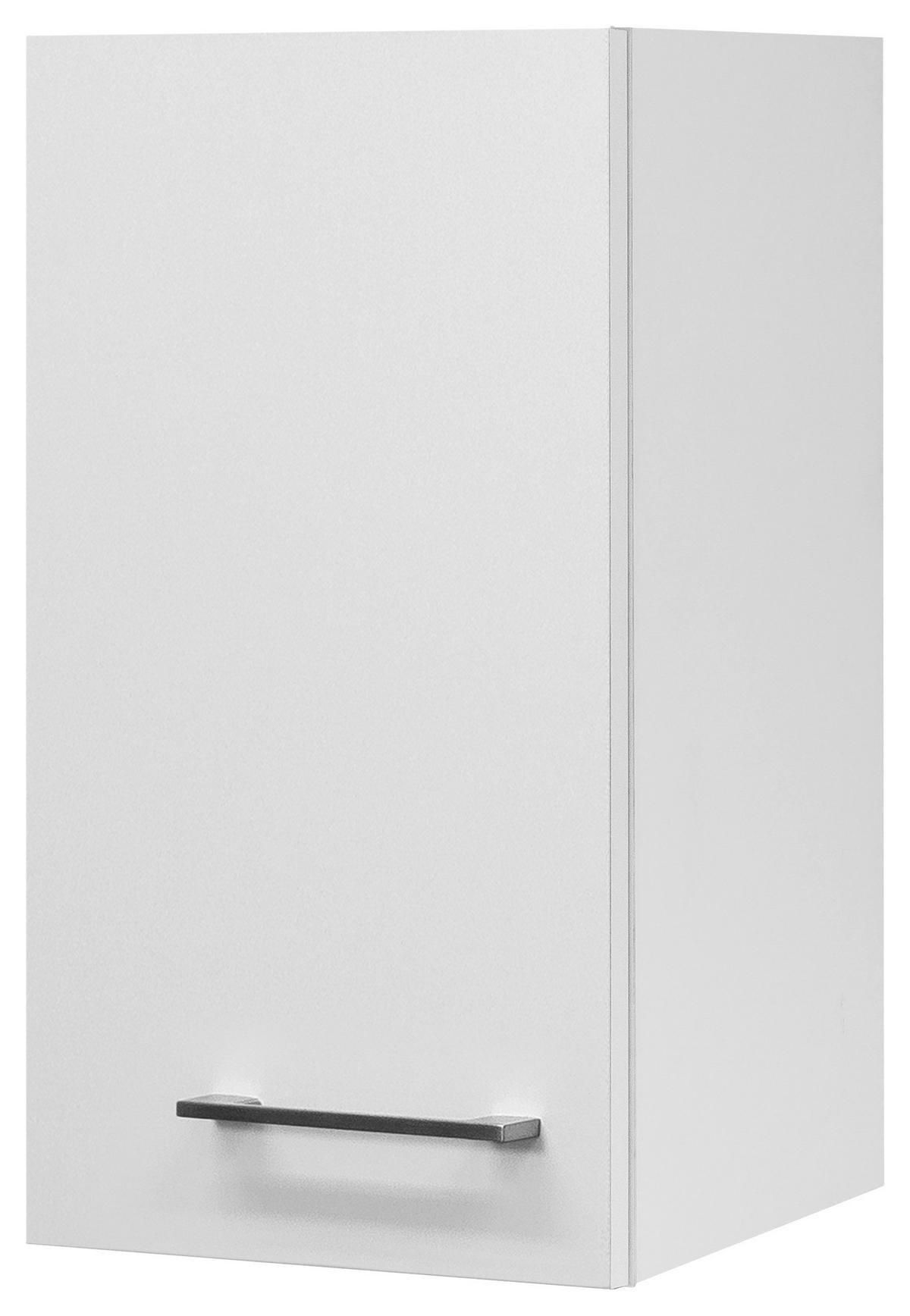 Horní kuchyňská skřiňka NEO bílá - bílá/barvy nerez oceli, Moderní, kov/kompozitní dřevo (30/54/32cm) - FlexWell