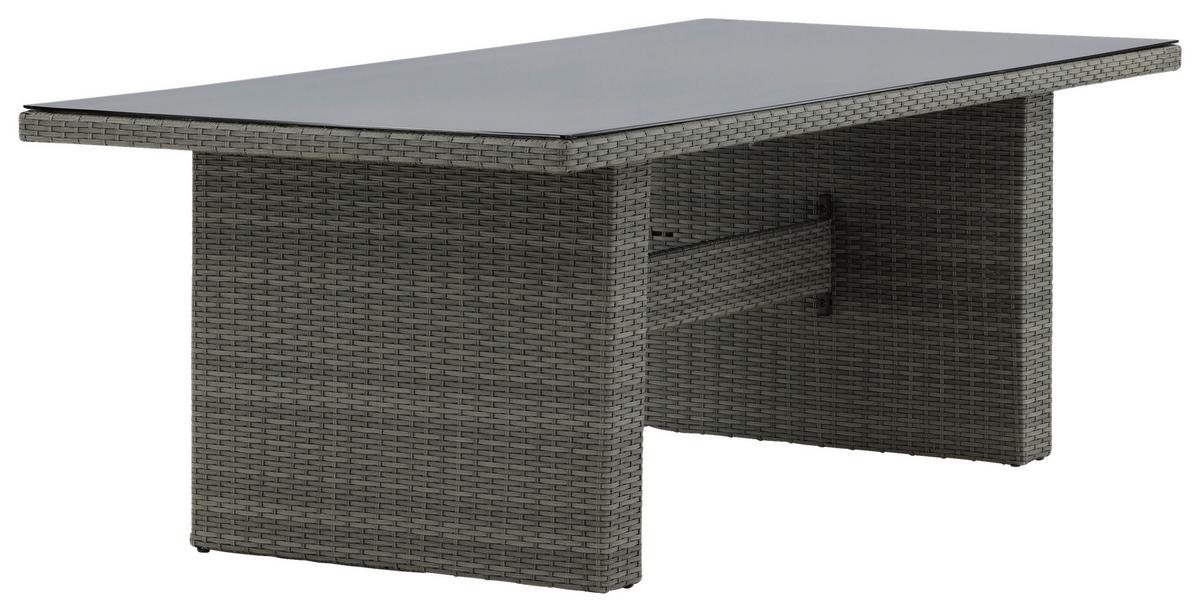 Gartentisch Padova Kunststoff L 200 cm - Grau, KONVENTIONELL, Kunststoff (200/100/74cm) - Gardenson