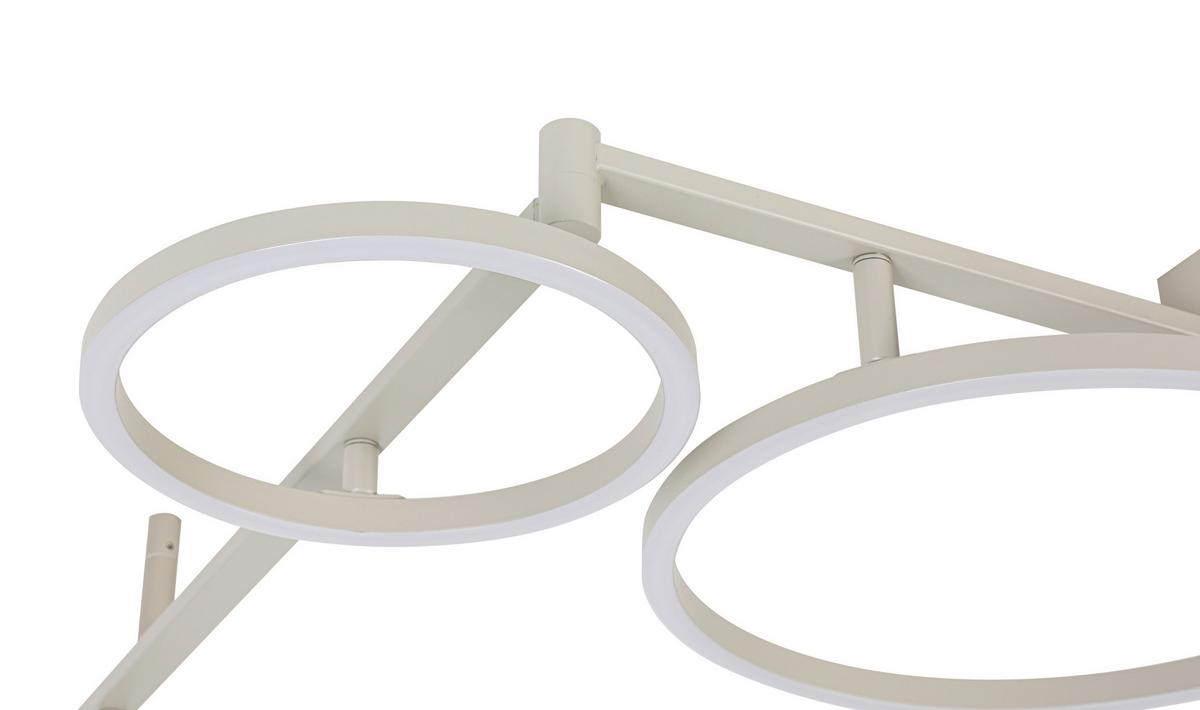 LED-Deckenleuchte Cemil - Sandfarben, Basics, Kunststoff/Metall (125/88/12cm) - Luca Bessoni