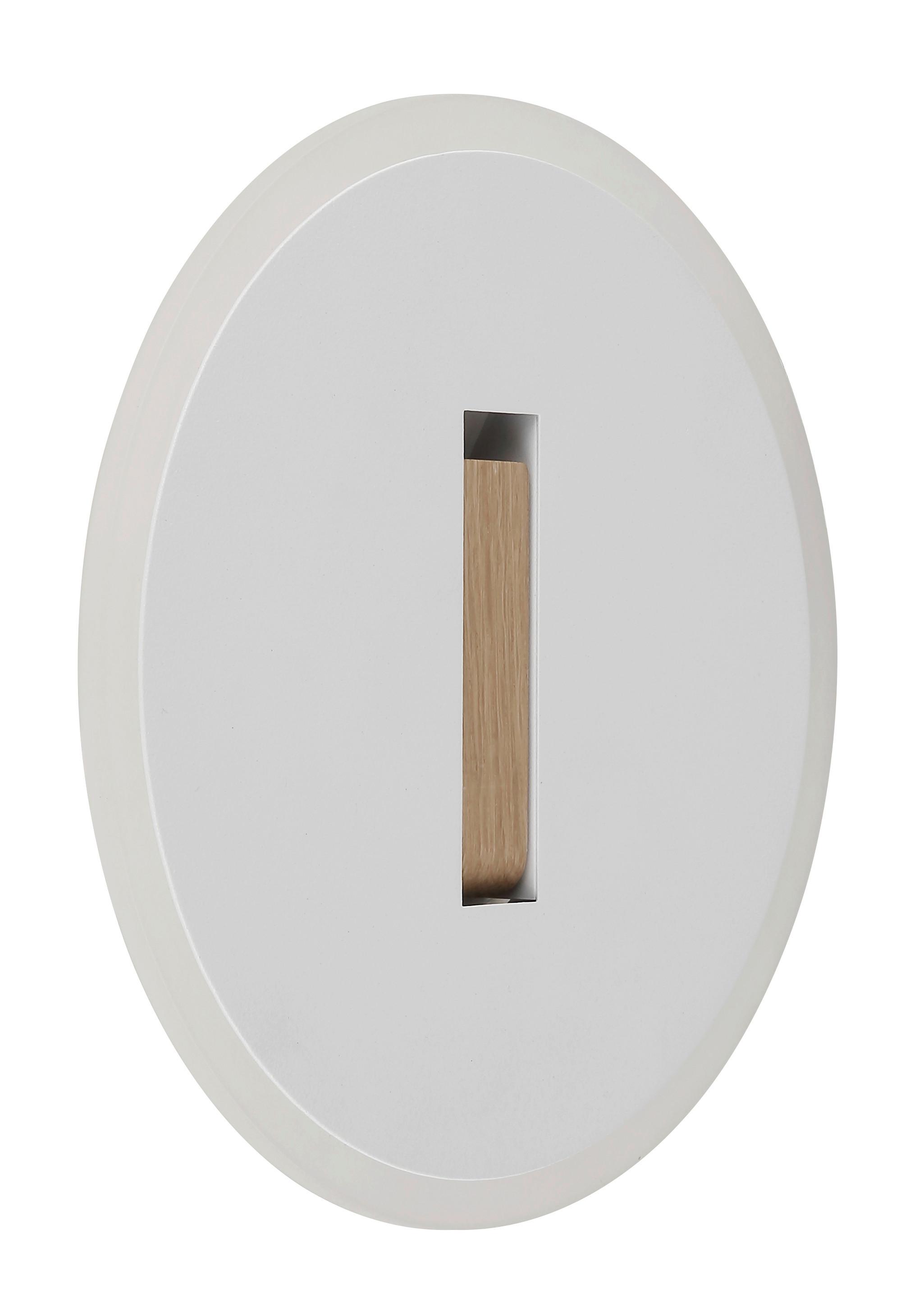 LED-Wandleuchte 78410w Avery - Dunkelbraun/Weiß, Design, Holzwerkstoff/Kunststoff (20,5/5cm) - Globo