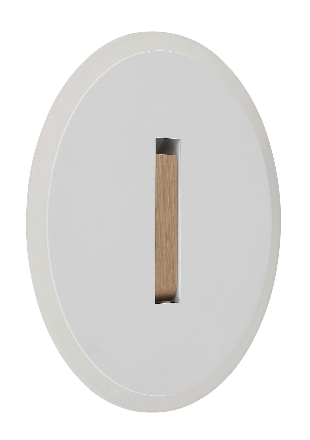 LED-Wandleuchte 78410w Avery - Dunkelbraun/Weiß, Design, Holzwerkstoff/Kunststoff (20,5/5cm) - Globo
