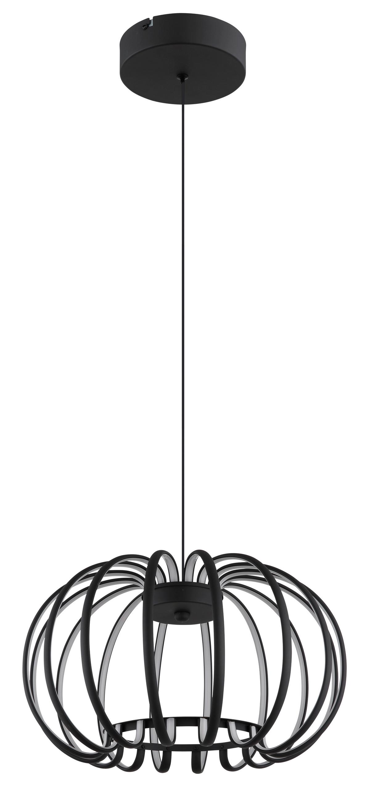 ZÁVĚSNÉ LED SVÍTIDLO RIBBON - bílá/černá, Design, kov/plast (40/120cm) - Globo