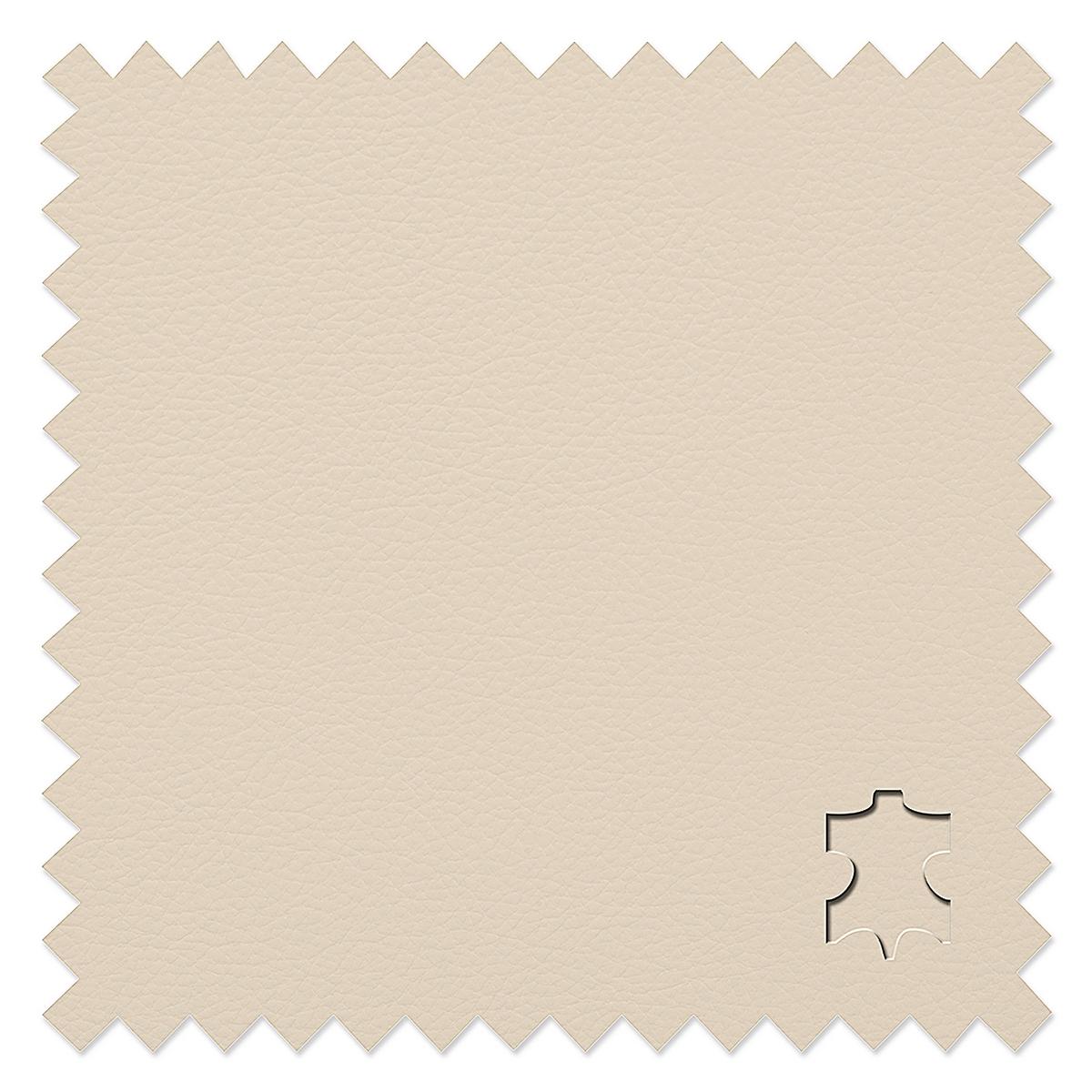 2-Sitzer-Sofa Oslo Beige B: 150 cm - Beige/Schwarz, Design, Leder (150/92/85cm) - Livetastic