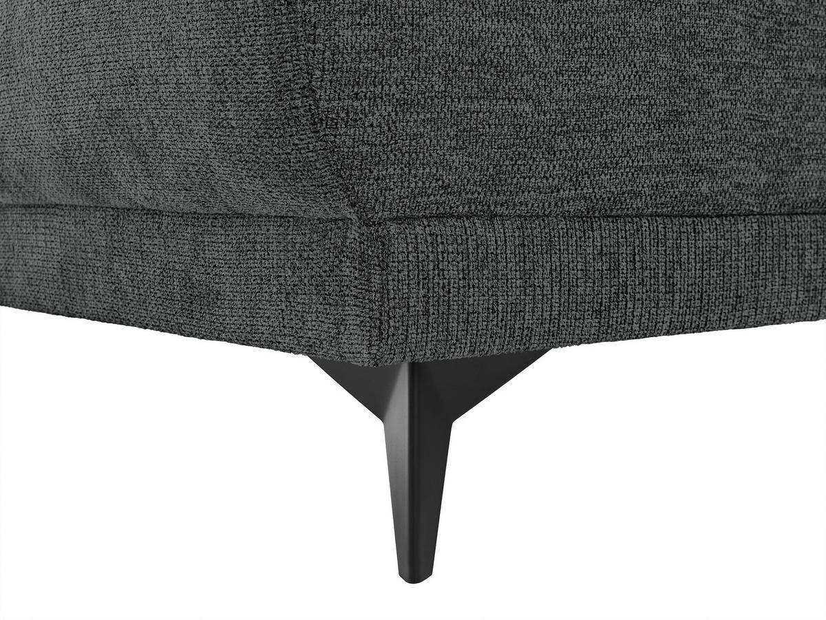 Ecksofa mit Schlaffunktion & Bettkasten Texas Anthrazit - Anthrazit/Schwarz, KONVENTIONELL, Holz (203/259cm)